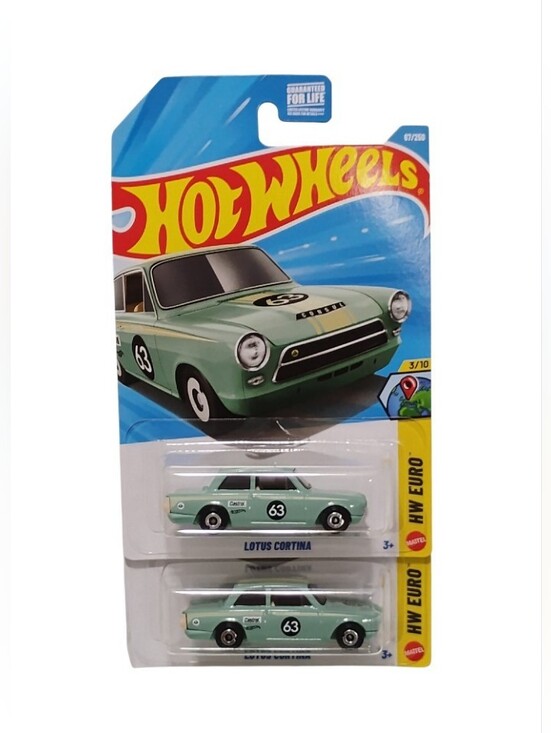 Hot Wheels Other - HW 2026 Lotus Cortina Green Dollar Tree Exclusive Twin Pack 2 Car Lot Brand New!
